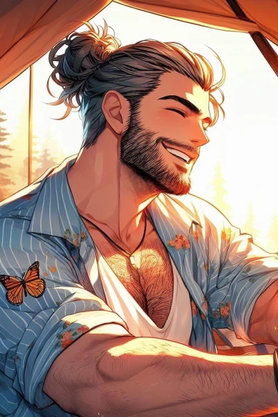 SFW portrait of adult public character Ian, age 40